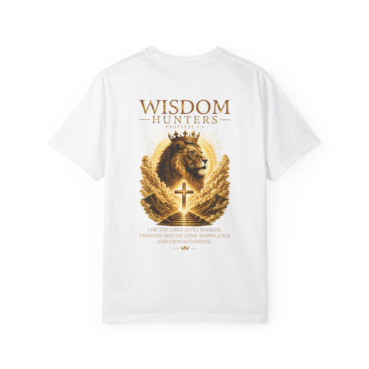 Christian Cross & Crown T-Shirt — "Seek First the Kingdom" Faith Tee